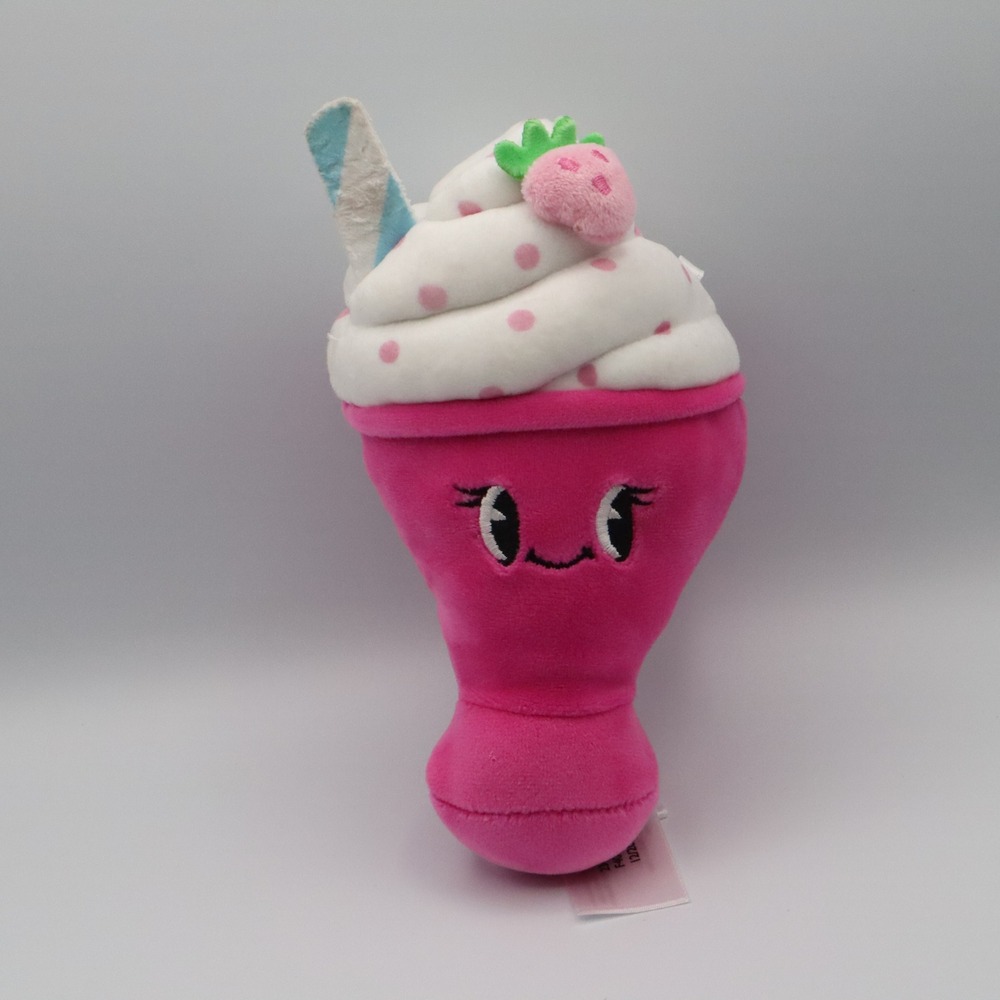 Kawaii Ice Cream Plush Toy Pink Dessert Stuffed Doll Cute Strawberry Gift 8"